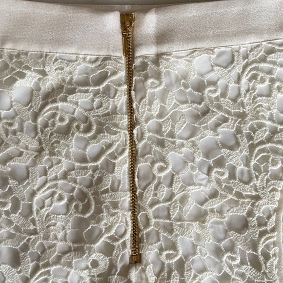Rebecca Taylor Cream Lace Skirt - Picture 11 of 15